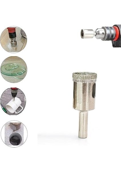 Granit Fayans Porselen Cam 33MM Yuvarlak Delme Pancı Elmas Uçlu Delik Açma Karot Matkap Ucu modelleri