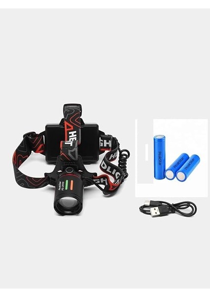 PS-2910 3000 Lümen Şarjlı Profesyonel Zoomlu Kamp Avcı Balıkçı Kafa Lambası Feneri indirimleri