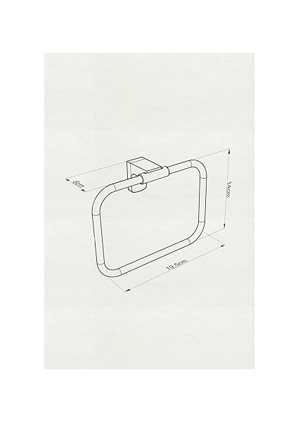 Banyo F1 Model Paslanmaz Siyah Kare Havluluk, Havlu Askısı - 5 Yıl Garantili modelleri