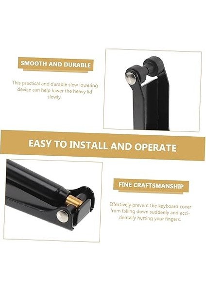 Piyano Yavaş Düşüş Cihazı Klavye Kapağı Basınç Azaltıcı Müzisyenler Için Uygun Taşınabilir ve Dayanıklı Piyano Aksesuarı modelleri