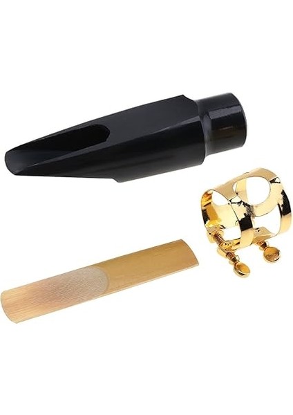 Alto Sax Ağızlık Seti, Profesyonel Alto Saksafon Ağızlık Kiti, Kapaklı Metal Toka Kamış Pedleri Müzik Aletleri Alto Saksafon Değiştirme Için fiyatları