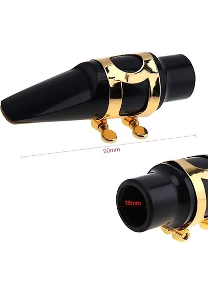 Alto Sax Ağızlık Seti, Profesyonel Alto Saksafon Ağızlık Kiti, Kapaklı Metal Toka Kamış Pedleri Müzik Aletleri Alto Saksafon Değiştirme Için indirimleri