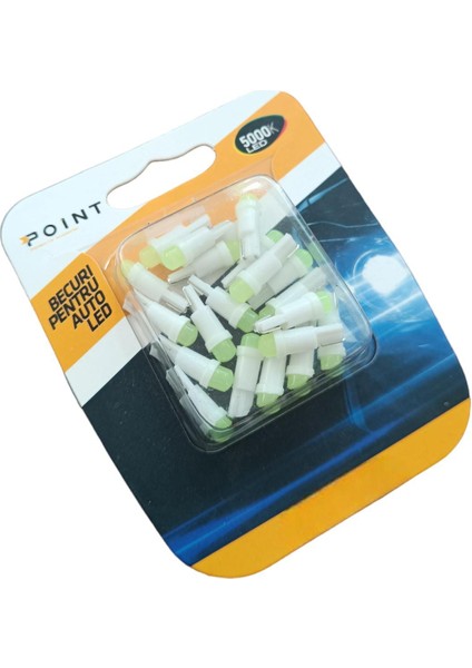 T5 Ampul Iç Gösterge Ledi Ultra Parlak 20'li Takım Buz Mavi