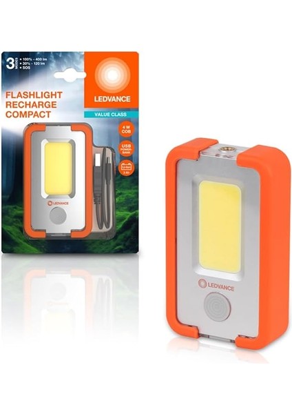 LED Compact Şarjlı El Feneri