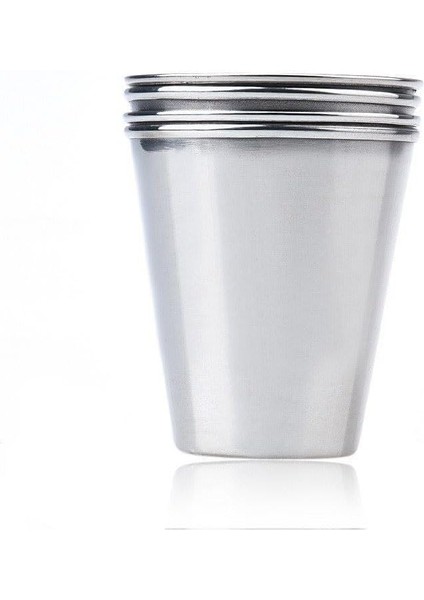 Kılıflı 4 Adet 70 Ml. Çelik Shot Kahve Kamp Bardağı DF37 modelleri