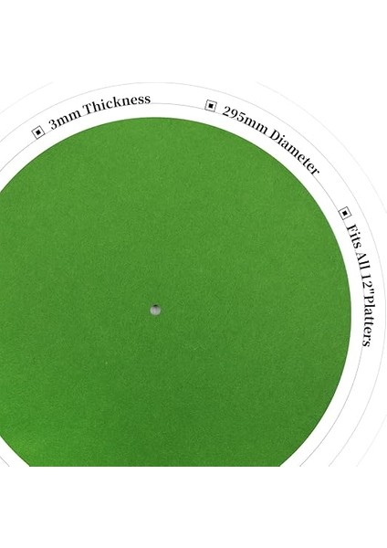 Matı, 30,5 Cm, Antistatik, Vinil Pikap Için, Yüksek Kaliteli Audiofil, Akustik Ses Desteği, 30,5 Cm, Yeşil modelleri