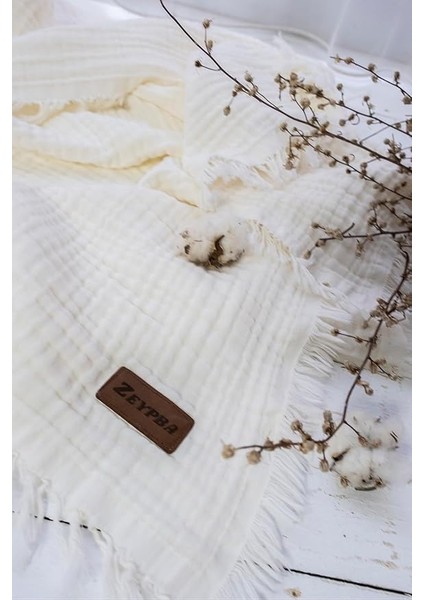 Ekru 4 Katlı Müslin Bebek ve Çocuk BATTANIYESI%100PAMUK Erkek & Kız Bebekler Için Nefes Alabilen Cilt Dostu Bebek ve Çocuk Battaniyesi, Unisex,% fiyatları