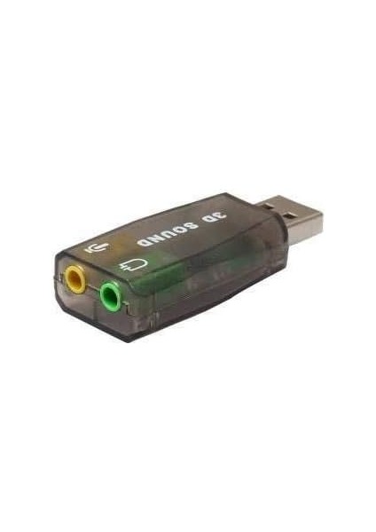 4504 5+1 Harici USB Ses Kartı 3.5mm Kulaklık Mikrofon Çevirici Dönüştürücü