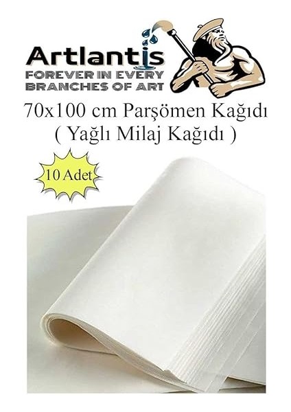 Kağıdı Milaj Kağıdı 70X100 cm 10 Adet Yağlı Çizim Kağıdı Parşumen Ince Kopya Kağıdı fiyatları