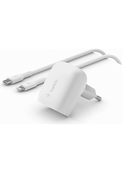 Usb-C Power Delivery Usb-C/lightning Kablolu Hızlı Şarj Cihazı, Pd 3.1 Pps, iPhone 14, Pro, Max, Plus, Ipad, Galaxy, Pixel ve Diğer Cihazlar, 20W - Beyaz, WCA006VF1MWH-B5,20-W Için Sertifikalı