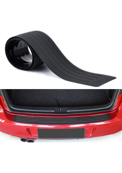 Arka Tampon Üstü Bagaj Eşiği Koruyucu Şerit 90CM Siyah