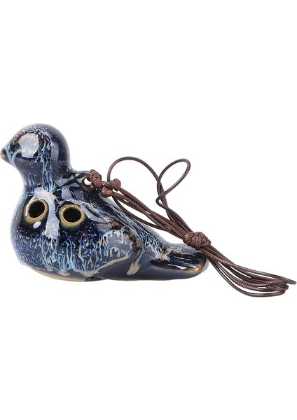 El Yapımı Songbird Ocarina 6 Delikli Seramik Flüt Öğrenmesi Kolay Yaşlar Boyunca Taşınabilir Müzik Rastgele Renk