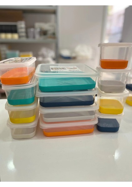 Renkli Silikonlu Saklama Kapları 12 Li Karışık Renkli Isteyen Tek Renkli Yapabilir fiyatları