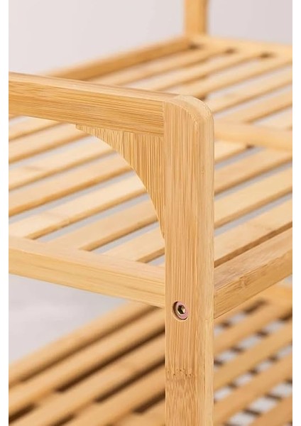 Bambu Xl Kirli Sepetli 3 Raflı Çok Amaçlı Banyo Düzenleyici Çamaşır Sepeti Organizer DB-0011 indirimleri