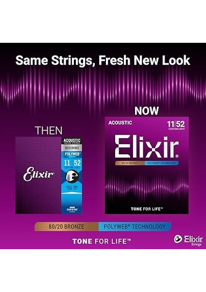 011-052 Polyweb Coating 80/20 Bronz Akustik Gitar Teli modelleri