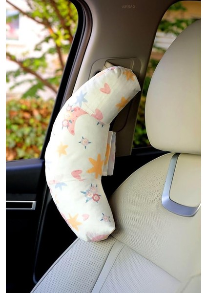 Seyahat Boyun Yastığı Ortopedik Araba Otobüs Uçak Yolculuk Yastığı Yıldız Desen 30 x 10 Kurtçuk Yastık Yıldız modelleri