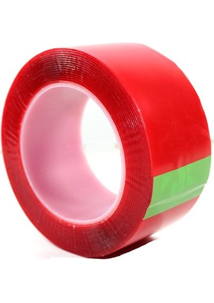 Çift Taraflı Şeffaf Akrilik Silikon Bant 40MM x 10 Metre