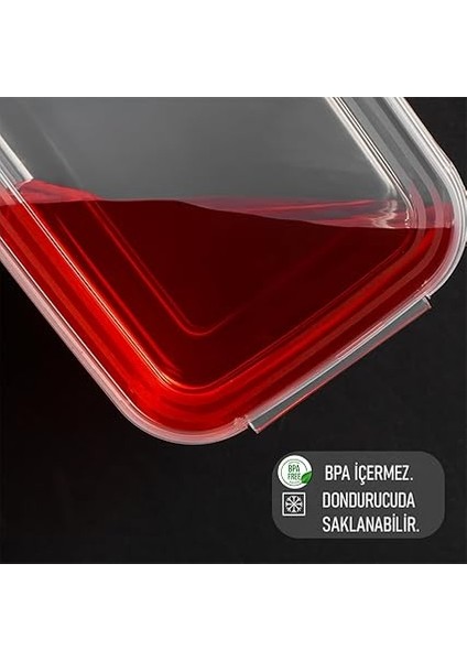 4302 20'li Buzluk Düzenleyici Saklama Kabı Kendinden Kapaklı Derin Dondurucu Saklama Kabı 2 L Şeffaf modelleri