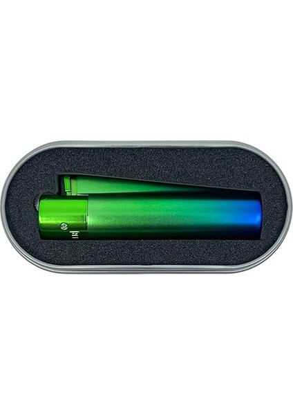 Özel Kutusunda Metal Çakmak - Yeşil/mavi Spektrum Mat indirimleri