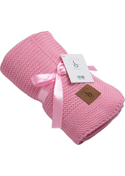 Dedi Starlink Lüks Bebek Battaniyesi | Yenidoğan, Kız ve Erkek Bebekler Için Yumuşak Kundaklama Battaniyesi | Bebek Arabası ve Seyahat Koltuğu Için Ideal | Oeko-Tex 100 Pembe 80X100 cm