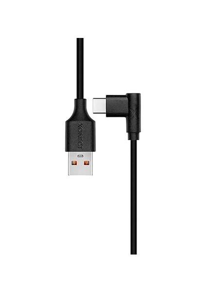 USB To Type-C ile Uyumlu iPhone ve Samsung ile Uyumlu Hızlı Şarj ve Data Kablosu 200 cm L Tipi Gaming (Siyah) modelleri