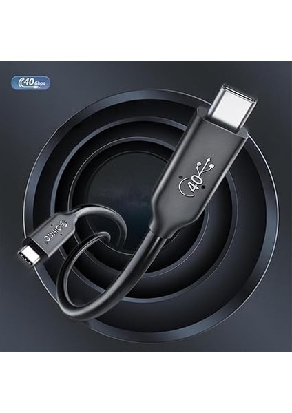 USB 4.0 Type-C PD100W 5A 40 Gbps 8k@60 Hz Çok Fonksiyonlu Kablo 50 cm fiyatları