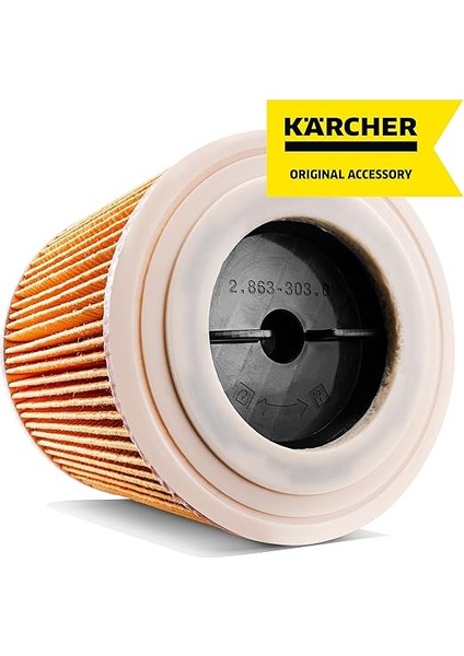Orijinal Kartuş Filtresi Kfı 3310: 1 Adet, 1 Parça, Kärcher Islak/kuru Elektrikli Süpürge ve Elektrikli Süpürge ile Uyumlu, Ürün Numarası 2.863-303.0 fiyatları