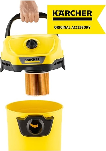 Orijinal Kartuş Filtresi Kfı 3310: 1 Adet, 1 Parça, Kärcher Islak/kuru Elektrikli Süpürge ve Elektrikli Süpürge ile Uyumlu, Ürün Numarası 2.863-303.0 modelleri