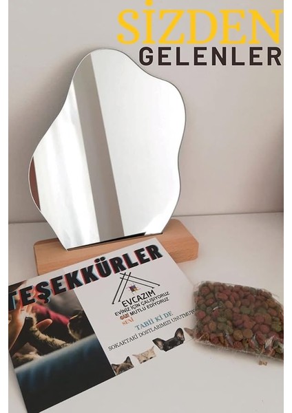 Düzensiz Estetik Makyaj Aynası Çerçevesiz fiyatları