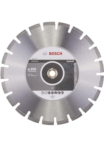 Professional Accessories Standard Seri Asfalt Için Elmas Kesme Diski 350 mm