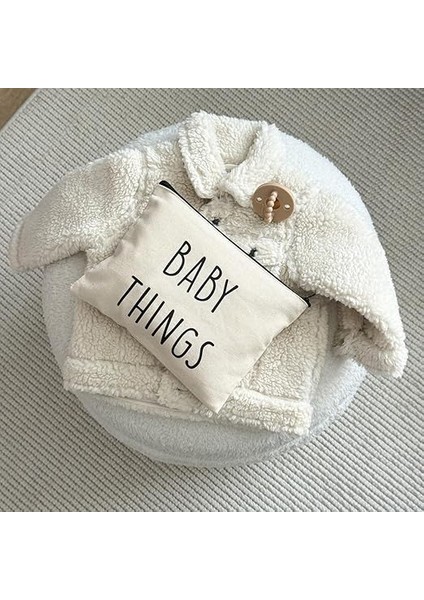 Anne Bebek Kanvas Çanta Seti - Clutch Seyahat Bakım ve Makyaj Çantası - 2'li Mommy Baby Set fırsatları