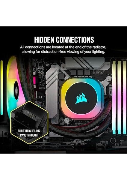 Icue Lınk H100I Rgb Aıo Sıvı Işlemci Soğutucusu (CW-9061001-WW) indirimleri