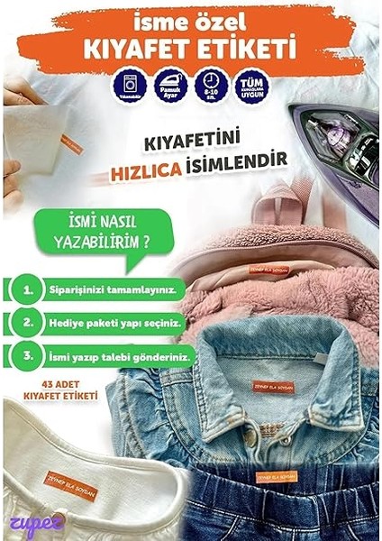Özel Kumaş Etiket, Okul Kıyafetleri Için, Kreş Anaokulu Ilkokul (2cm Genişlik, Adet, 200) fiyatları