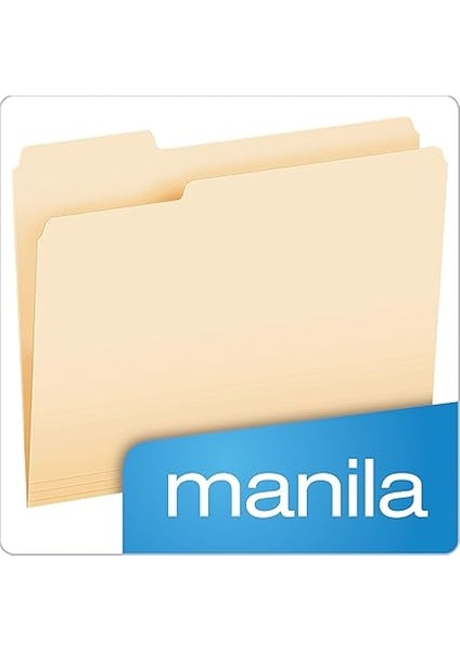 Dosya Klasörü, Mektup Boyutu, 1/3 Kesim, Manila, Kutu Başına 250 Adet (752250) modelleri