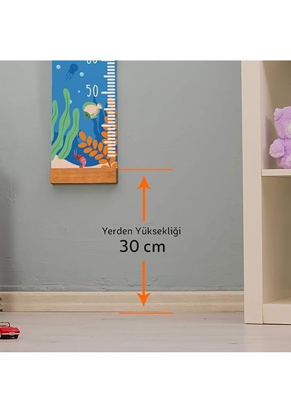 Hediye Deniz Temalı Boy Ölçme Cetveli modelleri