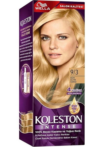 Koleston Intense Saç Boyası 9/3 Açık Altın Sarısı - Salon Kalitesi