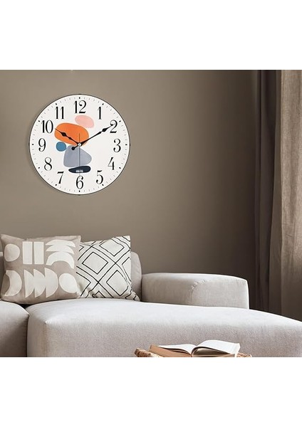 36 cm Gerçek Bombe Cam Akar Saniye Sessiz Mekanizma Dekoratif Duvar Saati Nss modelleri