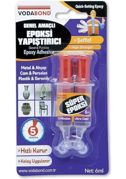 Epoksi Şırınga 6g, Şeffaf indirimleri