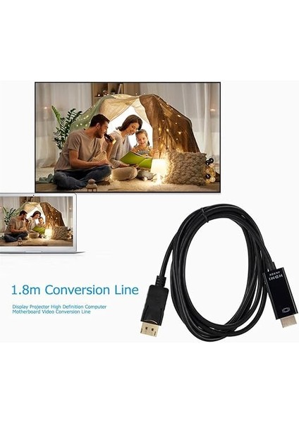 4K Displayport To HDMI Kablo Display Port Çevirici 1.8 Metre modelleri