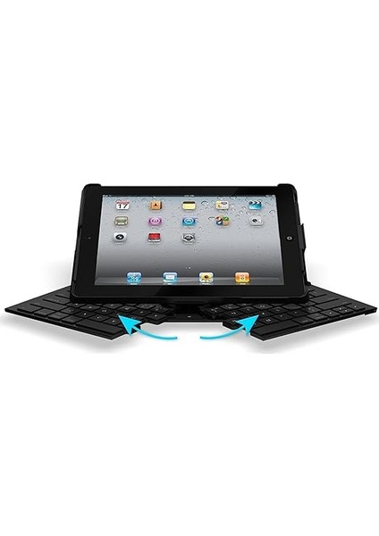 Fold-Up iPad 9.7 Inç Modelleriyle Uyumlu Bluetooth Klavye – Ingilizce fiyatları