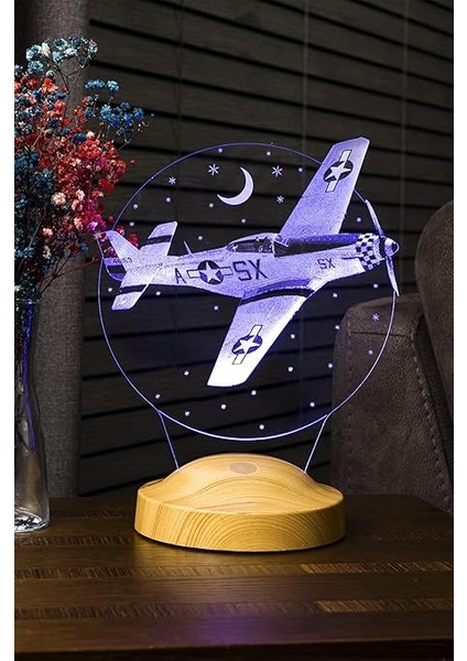 Hediyesi, Isimli Uçak Figürlü Hediye, Isimli Pilot Hediyesi, Uçak Tasarımlı Pilot Hediyesi, Kişiye Özel LED Lamba indirimleri