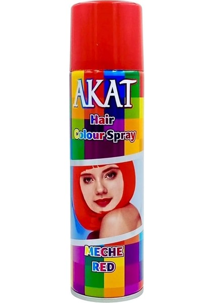 Gardi Renkli Saç Spreyi Geçici Boya 150 ml Kırmızı