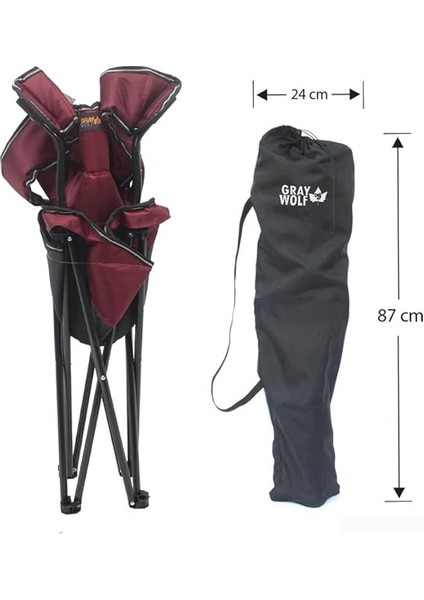 Gray Wolf GW2B Bardaklı Kamp Sandalye ve Kamp Masası 3 Lü Set fiyatları