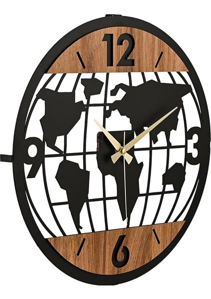 41 cm Metal Malzeme Akarsaniye Sessiz Mekanizma Dekoratif Duvar Saati fırsatları