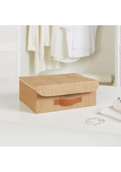 Home Textile Çekmece Içi Jüt Kapaklı Kutu 30 x 23 x 11 cm modelleri