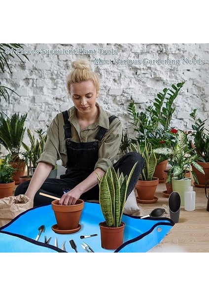 Çiçek Saksı Toprağı Aktarımı Için Su Geçirmez Ped 50X50 cm 1 Adet Mavi modelleri