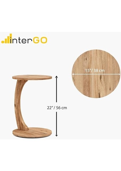 Tekerlekli C Sehpa Koltuk Sehpası Yan Sehpa Zigon Sehpa Servis Sehpası - Atlantik Çam fiyatları