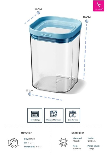 Kuru Gıda Saklama Kabı 1200ML modelleri