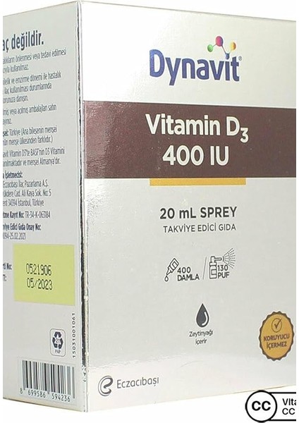 Vitamin D3 400 Iu
