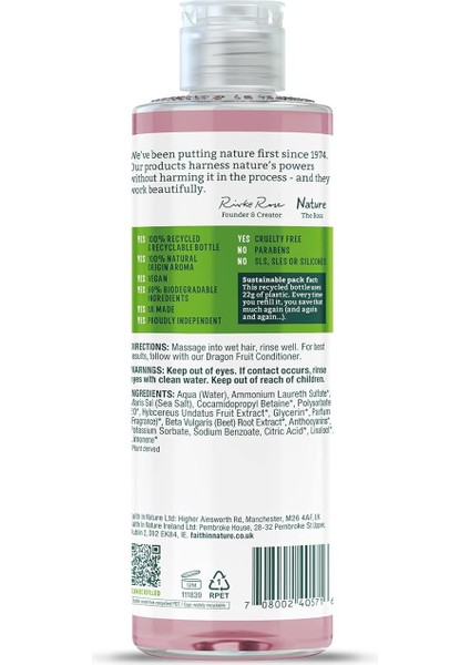 In Nature %99 Doğal Besleyici Şampuan Tüm Saç Tipleri Için (Ejder Meyvesi, 400 Ml) fiyatları